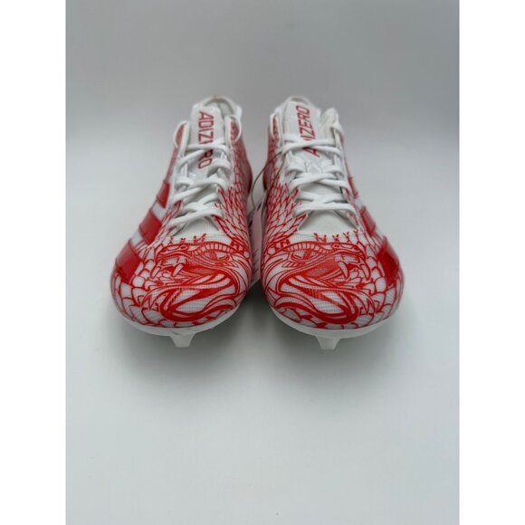 Size 8 - Adizero Electric.2 'Collegiate Orange White' Football Cleats - Picture 3 of 8
